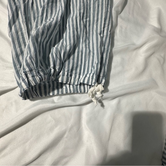 dRA Los Angeles Striped Cotton Parachute Pants & Top Set – Size L Quiet Luxury - Picture 5 of 16